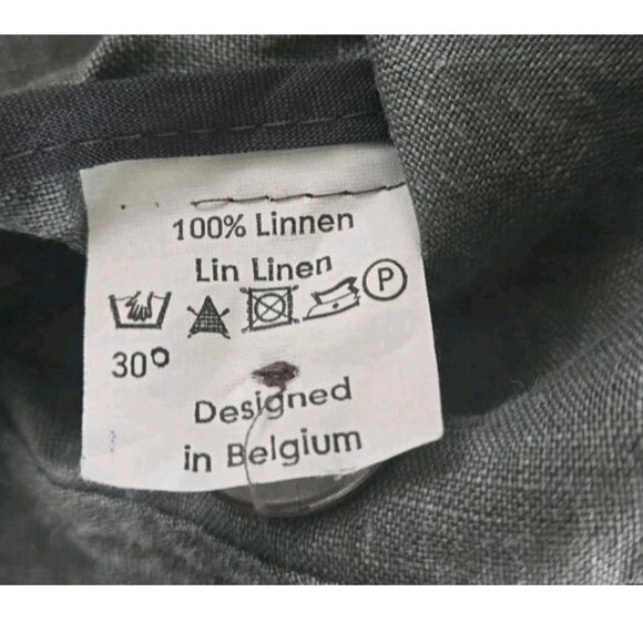 100% linen gray blazer  size L - Picture 5 of 7